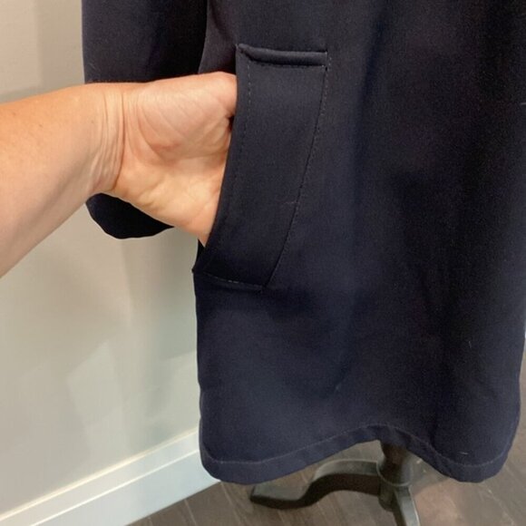 Hilary Radley Blue Trench Coat Size 12 - Picture 8 of 15